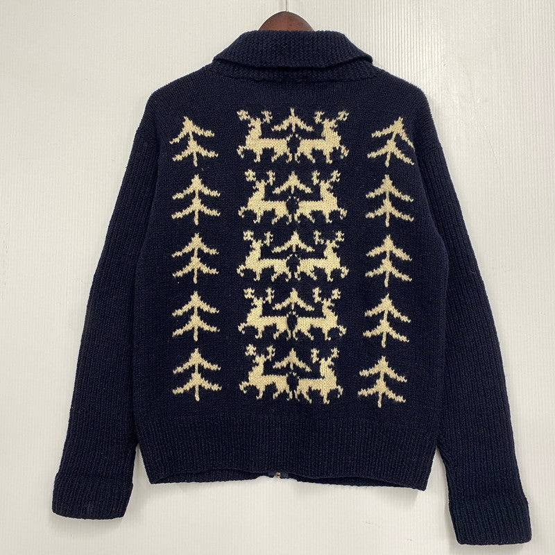 【中古品】【レディース】 45rpm ４５アールピーエム COWICHAN SWEATER カウチン セーター トップス 長袖 168-260109-cs-05-izu サイズ：不明 カラー：ネイビー 万代Net店