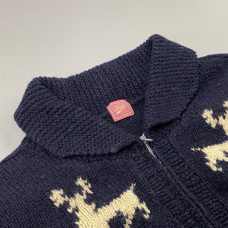 【中古品】【レディース】 45rpm ４５アールピーエム COWICHAN SWEATER カウチン セーター トップス 長袖 168-260109-cs-05-izu サイズ：不明 カラー：ネイビー 万代Net店