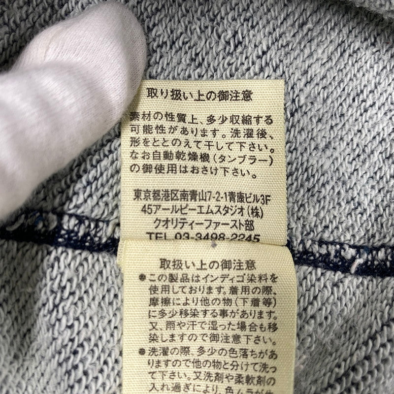 【中古品】【レディース】 45rpm ４５アールピーエム FIVE STAR SWEATSHIRT ファイブ スター スウェット シャツ トップス 長袖 168-260109-cs-09-izu サイズ：1 カラー：インディゴ 万代Net店