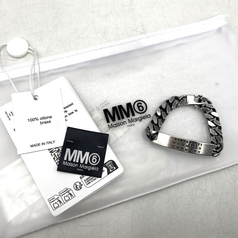 【中古品】【メンズ/レディース】 MM6 MAISON MARGIELA エムエムシックス メゾン マルジェラ SM6UY0049 CLASSIC CHAIN BRACELET クラシック チェーン ブレスレット アクセサリー 192-260109-cs-04-izu カラー：シルバー 万代Net店