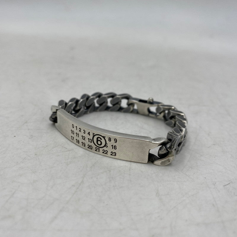 【中古品】【メンズ/レディース】 MM6 MAISON MARGIELA エムエムシックス メゾン マルジェラ SM6UY0049 CLASSIC CHAIN BRACELET クラシック チェーン ブレスレット アクセサリー 192-260109-cs-04-izu カラー：シルバー 万代Net店