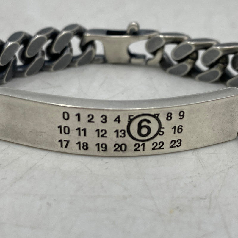 【中古品】【メンズ/レディース】 MM6 MAISON MARGIELA エムエムシックス メゾン マルジェラ SM6UY0049 CLASSIC CHAIN BRACELET クラシック チェーン ブレスレット アクセサリー 192-260109-cs-04-izu カラー：シルバー 万代Net店