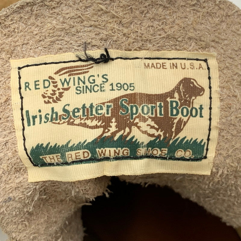 【現状渡し品】【メンズ/レディース】 USA製 四角犬タグ SUEDE IRISH SETTER BOOTS スエード アイリッシュ セッター ブーツ シューズ 靴 164-260111-ya-02-izu サイズ：8E カラー：ベージュ 万代Net店
