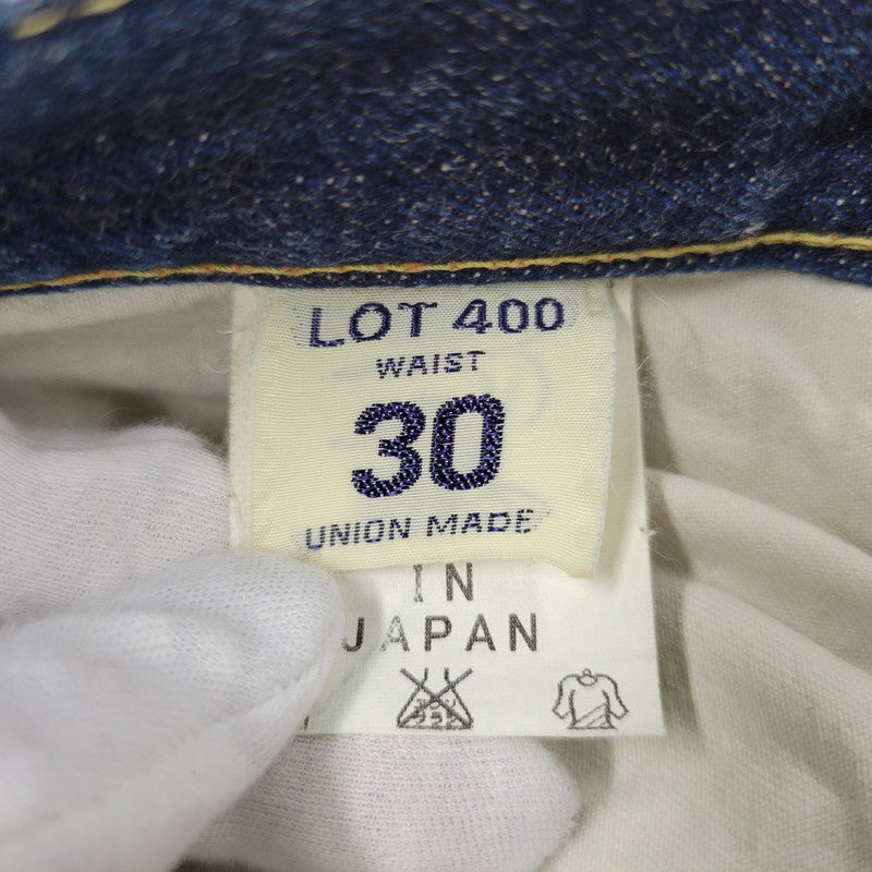 【中古品】【メンズ】 UES ウエス SLIM STRAIGHT DENIM PANTS LOT400S スリム ストレート デニムパンツ 日本製 ジーンズ ボトムス 156-260119-as-25-izu サイズ：30 カラー：インディゴ 万代Net店