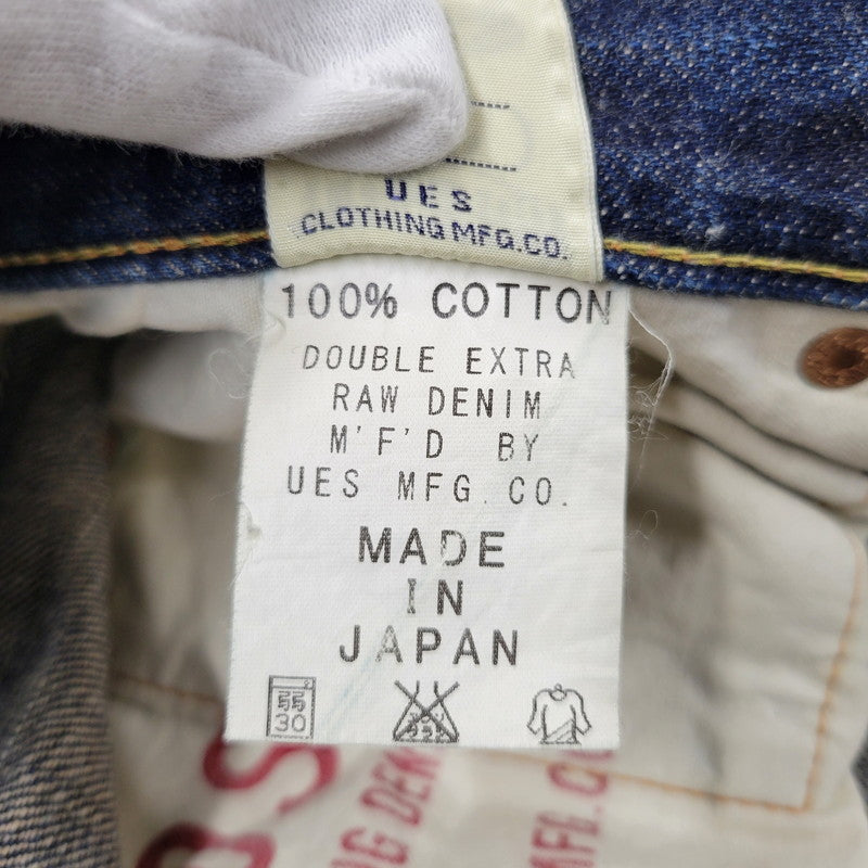 【中古品】【メンズ】 UES ウエス SLIM STRAIGHT DENIM PANTS LOT400S スリム ストレート デニムパンツ 日本製 ジーンズ ボトムス 156-260119-as-25-izu サイズ：30 カラー：インディゴ 万代Net店