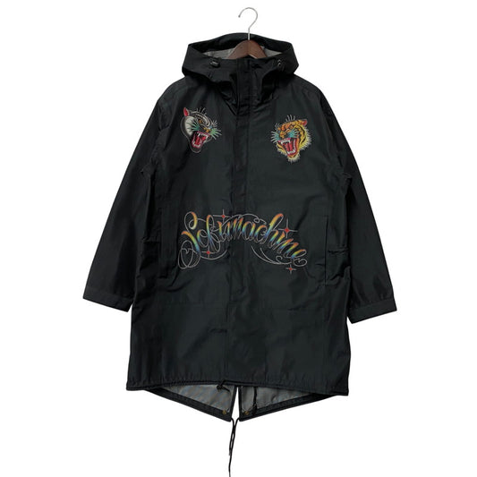 【中古品】【メンズ】 SOFT MACHINE ソフトマシーン HOWLING RAIN COAT ハウリング レイン コート アウター 長袖 142-260116-kh-02-izu サイズ：L カラー：ブラック 万代Net店