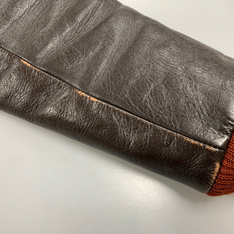 【中古品】【メンズ】 THE FEW MFG. CO. ザ フュー ROUGH WEAR CLOTHING CO. W535 AC-23380 TYPE A-2 HORSEHIDE LEATHER FLIGHT JACKET ホースハイド レザー フライト ジャケット アウター 145-260110-cs-20-izu サイズ：40 カラー：ダークブラウン 万代Net店