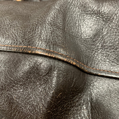 【中古品】【メンズ】 THE FEW MFG. CO. ザ フュー ROUGH WEAR CLOTHING CO. W535 AC-23380 TYPE A-2 HORSEHIDE LEATHER FLIGHT JACKET ホースハイド レザー フライト ジャケット アウター 145-260110-cs-20-izu サイズ：40 カラー：ダークブラウン 万代Net店