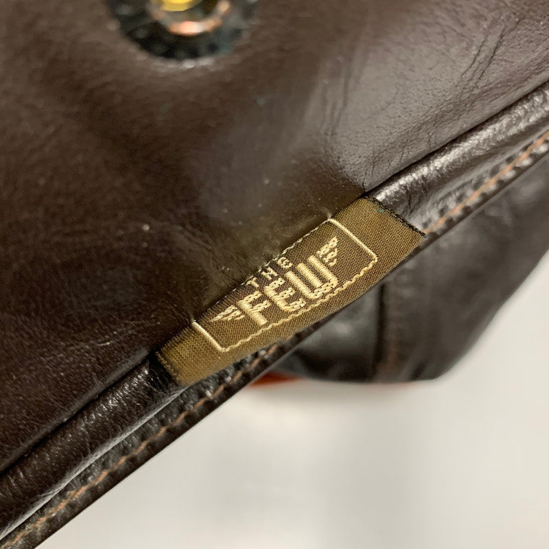 【中古品】【メンズ】 THE FEW MFG. CO. ザ フュー ROUGH WEAR CLOTHING CO. W535 AC-23380 TYPE A-2 HORSEHIDE LEATHER FLIGHT JACKET ホースハイド レザー フライト ジャケット アウター 145-260110-cs-20-izu サイズ：40 カラー：ダークブラウン 万代Net店
