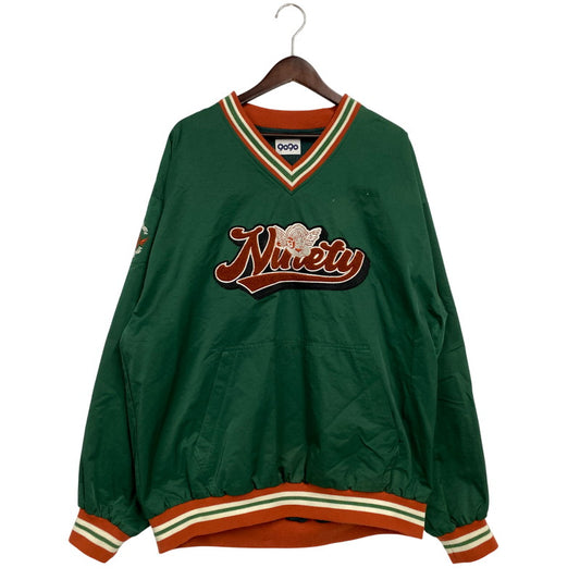 【中古品】【メンズ】 9090 ナインティナインティ NN1181 ANGEL NYLON PULLOVER エンジェル ナイロン プルオーバー トップス 長袖 142-260110-cs-28-izu サイズ：L カラー：グリーン 万代Net店