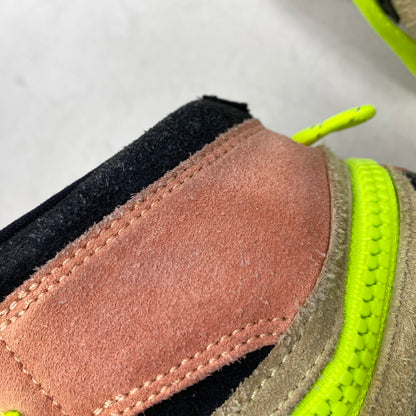【現状渡し品】【メンズ/レディース】 CW6576-800 AIR JORDAN エアジョーダン 1 HIGH SWITCH ハイ スイッチ スニーカー シューズ 靴 160-260111-ya-18-izu サイズ：26cm カラー：APRICOT AGATE/BLACK－LEMON DROP 万代Net店