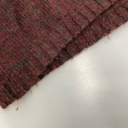 【中古品】【メンズ】 USA製 V-NECK ブイネック WOOL KNIT SWEATER ウール ニット セーター 146-260111-ya-14-izu サイズ：XL カラー：赤茶系 万代Net店