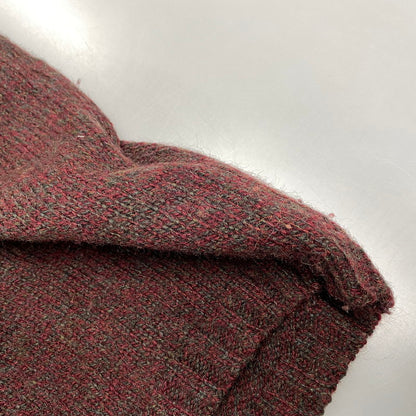 【中古品】【メンズ】 USA製 V-NECK ブイネック WOOL KNIT SWEATER ウール ニット セーター 146-260111-ya-14-izu サイズ：XL カラー：赤茶系 万代Net店