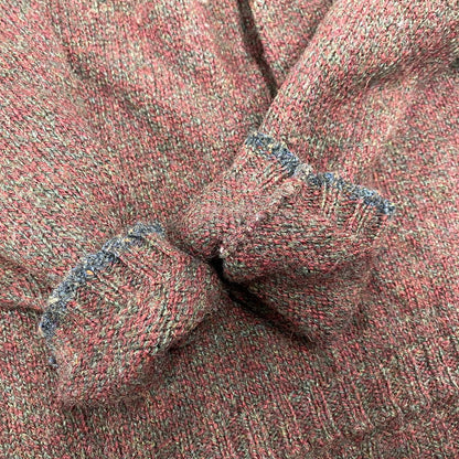 【中古品】【メンズ】 USA製 V-NECK ブイネック WOOL KNIT SWEATER ウール ニット セーター 146-260111-ya-14-izu サイズ：XL カラー：赤茶系 万代Net店