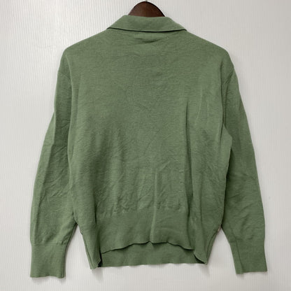 【中古品】【レディース】 CHRISTIAN DIOR SPORTS クリスチャンディオール スポーツ WOOL POLO KNIT SWEATER ウール ポロ ニット セーター 168-260111-ya-15-izu サイズ：L カラー：グリーン 万代Net店