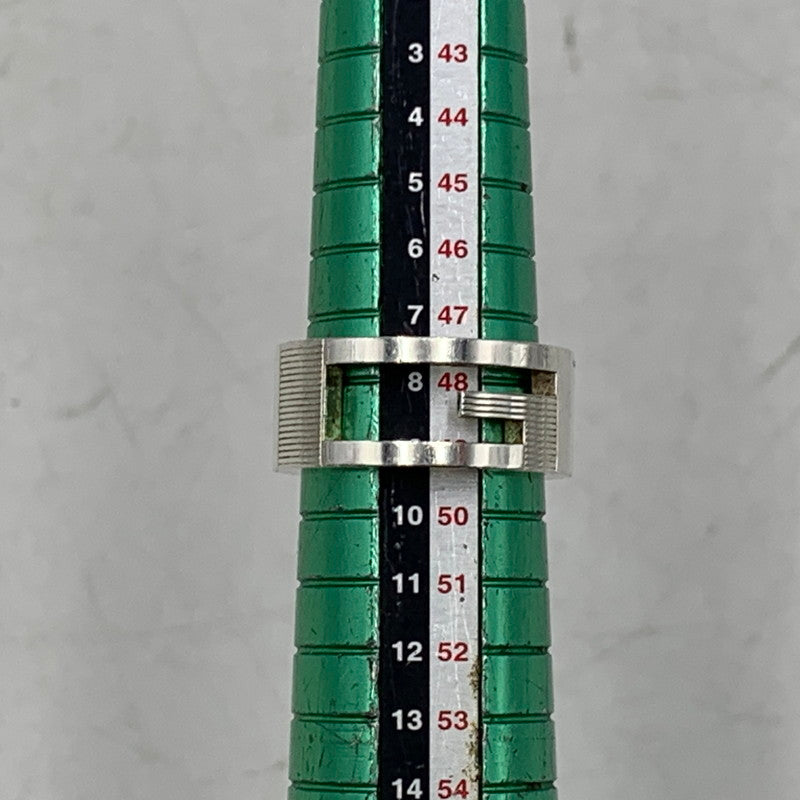 【中古品】【メンズ/レディース】 SV925 BRANDED G RING ブランデッド ジー リング 指輪 アクセサリー 182-260113-cs-12-izu サイズ：9 カラー：シルバー 万代Net店