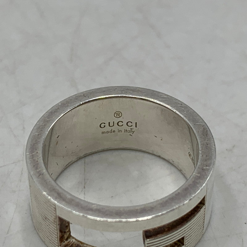 【中古品】【メンズ/レディース】 SV925 BRANDED G RING ブランデッド ジー リング 指輪 アクセサリー 182-260113-cs-12-izu サイズ：9 カラー：シルバー 万代Net店