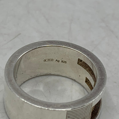 【中古品】【メンズ/レディース】 SV925 BRANDED G RING ブランデッド ジー リング 指輪 アクセサリー 182-260113-cs-12-izu サイズ：9 カラー：シルバー 万代Net店