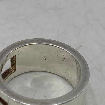 【中古品】【メンズ/レディース】 SV925 BRANDED G RING ブランデッド ジー リング 指輪 アクセサリー 182-260113-cs-12-izu サイズ：9 カラー：シルバー 万代Net店