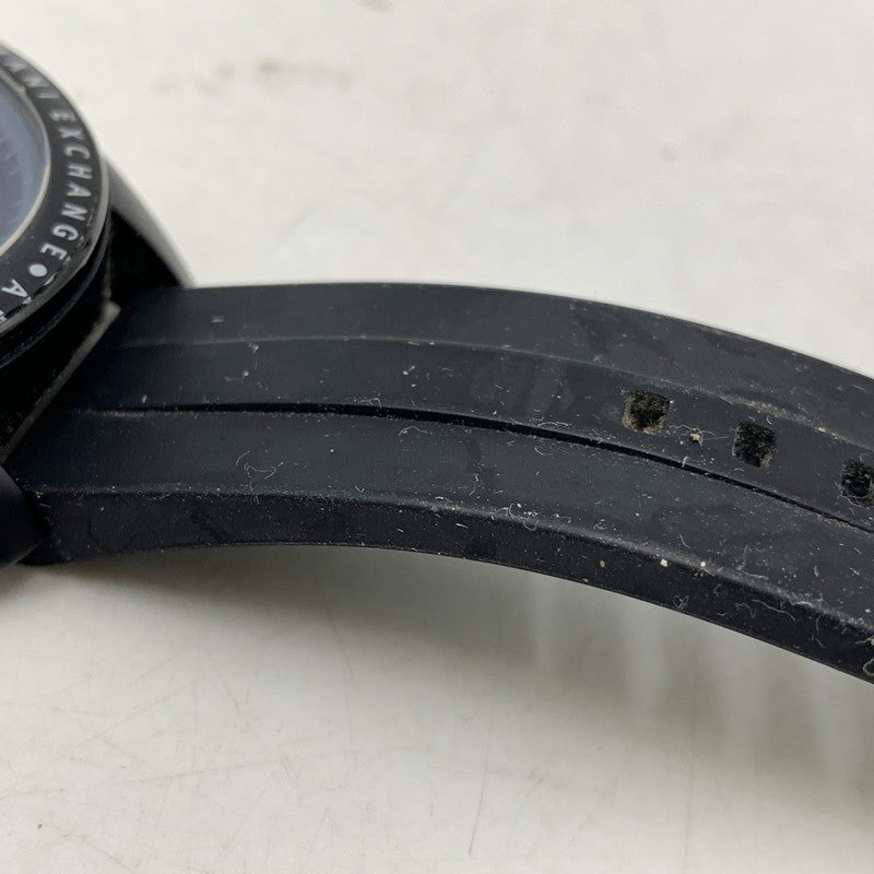 【現状渡し品】【メンズ/レディース】 ARMANI EXCHANGE アルマーニ エクスチェンジ AX1301 黒文字盤 QUARTZ クオーツ 腕時計 197-260113-cs-14-izu カラー：ブラック 万代Net店