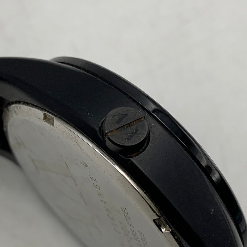 【現状渡し品】【メンズ/レディース】 ARMANI EXCHANGE アルマーニ エクスチェンジ AX1301 黒文字盤 QUARTZ クオーツ 腕時計 197-260113-cs-14-izu カラー：ブラック 万代Net店