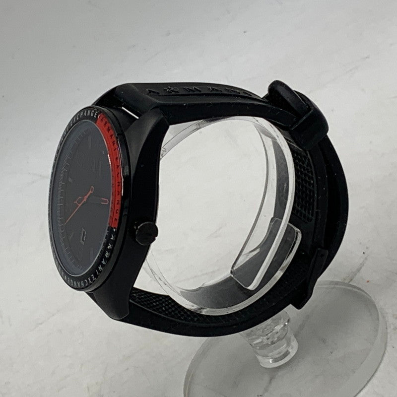 【現状渡し品】【メンズ/レディース】 ARMANI EXCHANGE アルマーニ エクスチェンジ AX1301 黒文字盤 QUARTZ クオーツ 腕時計 197-260113-cs-14-izu カラー：ブラック 万代Net店