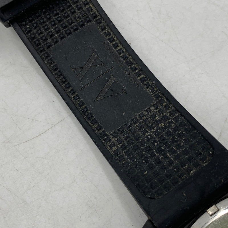 【現状渡し品】【メンズ/レディース】 ARMANI EXCHANGE アルマーニ エクスチェンジ AX1301 黒文字盤 QUARTZ クオーツ 腕時計 197-260113-cs-14-izu カラー：ブラック 万代Net店