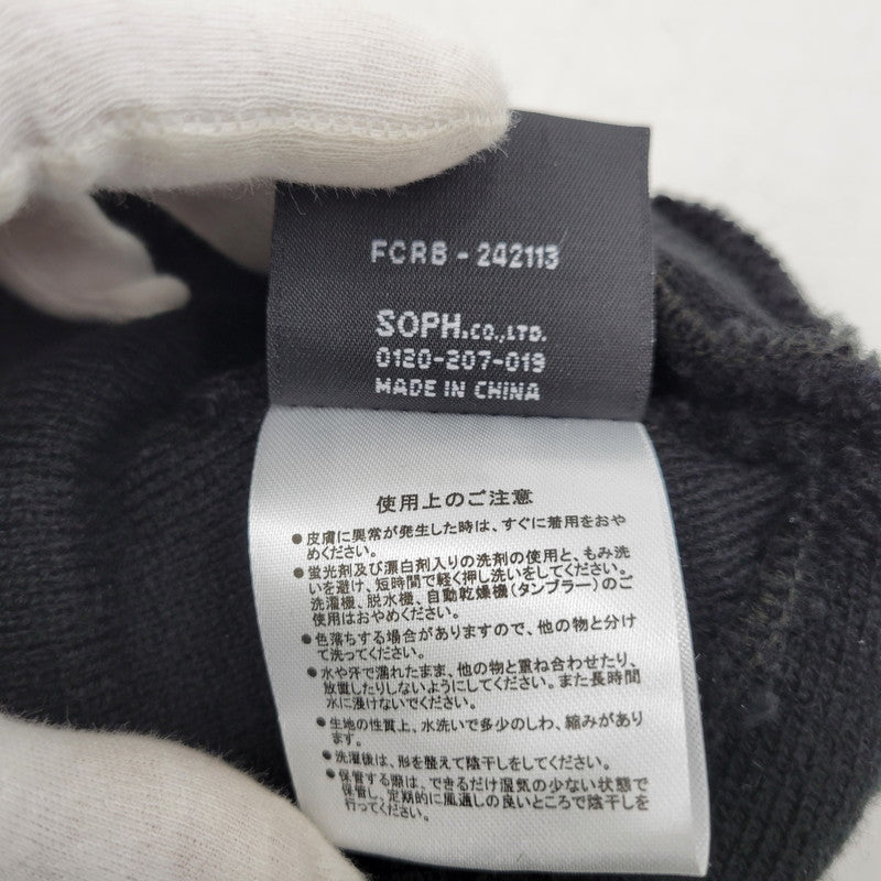 【中古品】【メンズ/レディース】 F.C.R.B.×NEWERA エフシーアールビー×ニューエラ 24AW TAGGING KNIT CAP タギング ニットキャップ FCRB-242113 帽子 185-260119-yn-08-izu サイズ：F カラー：ブラック 万代Net店