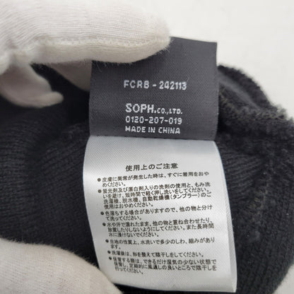 【中古品】【メンズ/レディース】 F.C.R.B.×NEWERA エフシーアールビー×ニューエラ 24AW TAGGING KNIT CAP タギング ニットキャップ FCRB-242113 帽子 185-260119-yn-08-izu サイズ：F カラー：ブラック 万代Net店