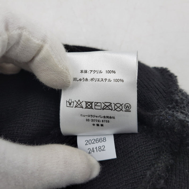 【中古品】【メンズ/レディース】 F.C.R.B.×NEWERA エフシーアールビー×ニューエラ 24AW TAGGING KNIT CAP タギング ニットキャップ FCRB-242113 帽子 185-260119-yn-08-izu サイズ：F カラー：ブラック 万代Net店