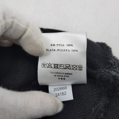 【中古品】【メンズ/レディース】 F.C.R.B.×NEWERA エフシーアールビー×ニューエラ 24AW TAGGING KNIT CAP タギング ニットキャップ FCRB-242113 帽子 185-260119-yn-08-izu サイズ：F カラー：ブラック 万代Net店