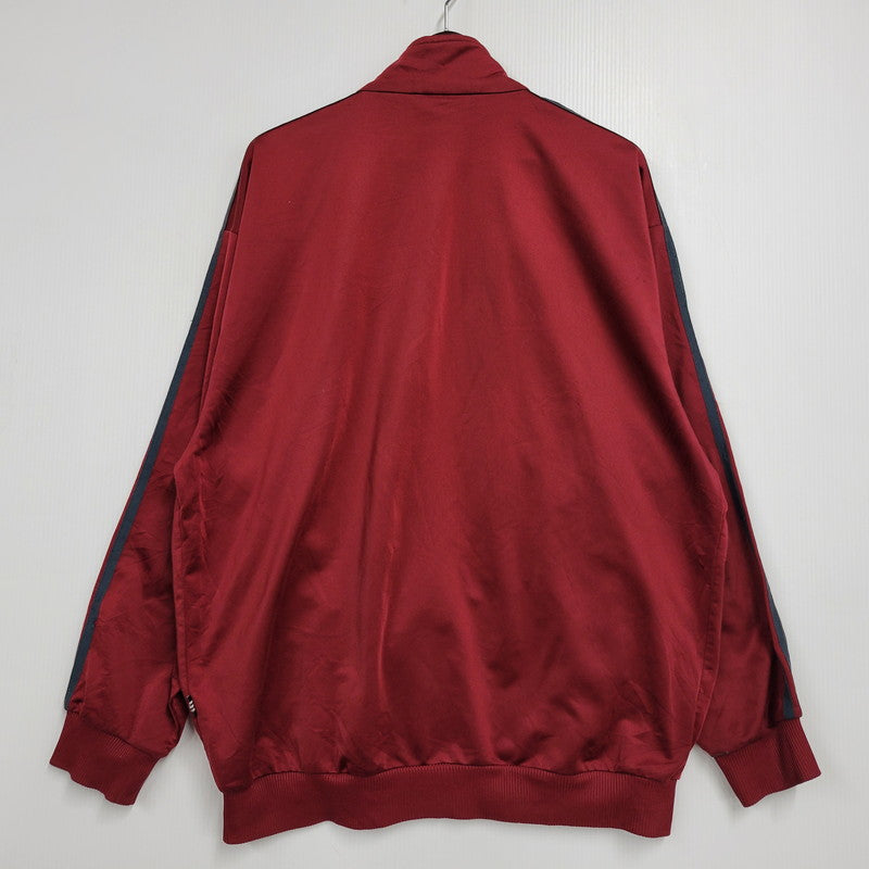 【現状渡し品】【メンズ】 OLD ADIDAS オールド アディダス TRACK JACKET トラックジャケット 146-260112-as-17-izu サイズ：XO カラー：ボルドー 万代Net店