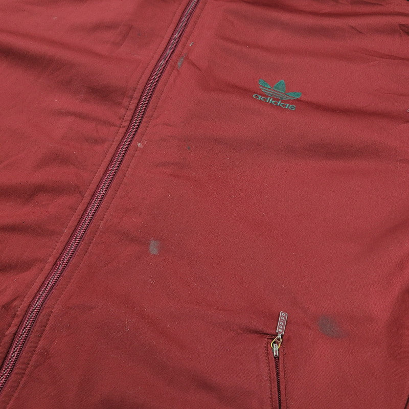 【現状渡し品】【メンズ】 OLD ADIDAS オールド アディダス TRACK JACKET トラックジャケット 146-260112-as-17-izu サイズ：XO カラー：ボルドー 万代Net店