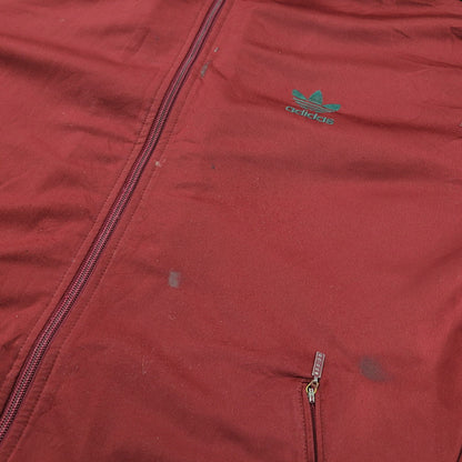 【現状渡し品】【メンズ】 OLD ADIDAS オールド アディダス TRACK JACKET トラックジャケット 146-260112-as-17-izu サイズ：XO カラー：ボルドー 万代Net店