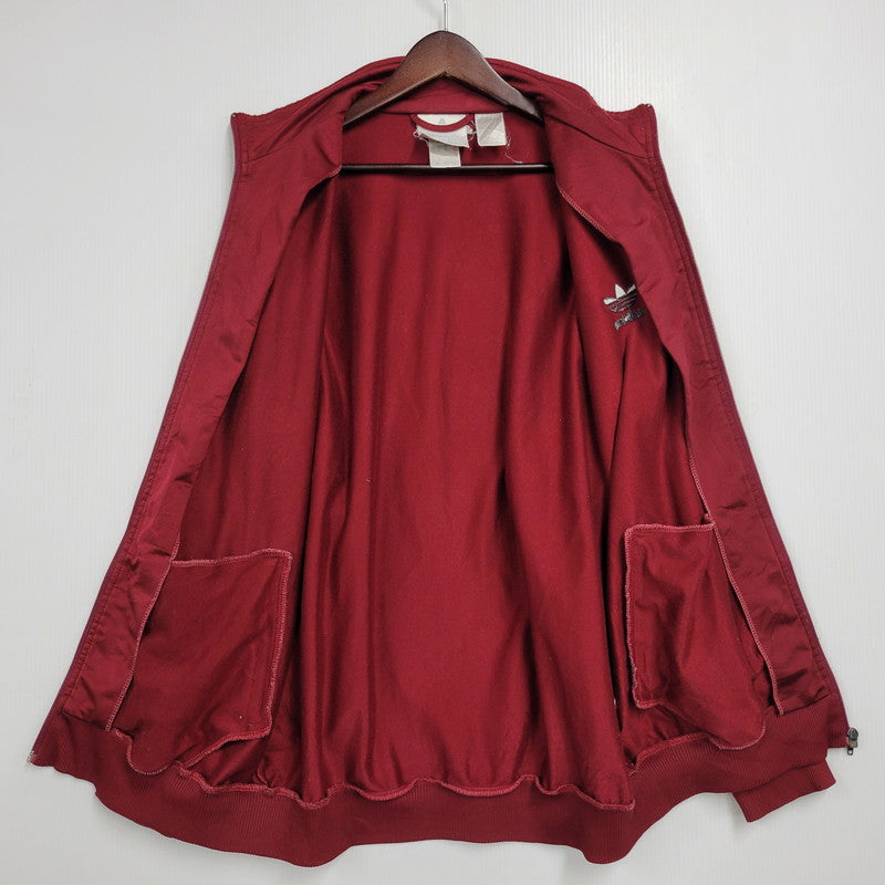 【現状渡し品】【メンズ】 OLD ADIDAS オールド アディダス TRACK JACKET トラックジャケット 146-260112-as-17-izu サイズ：XO カラー：ボルドー 万代Net店