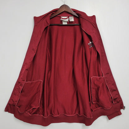 【現状渡し品】【メンズ】 OLD ADIDAS オールド アディダス TRACK JACKET トラックジャケット 146-260112-as-17-izu サイズ：XO カラー：ボルドー 万代Net店