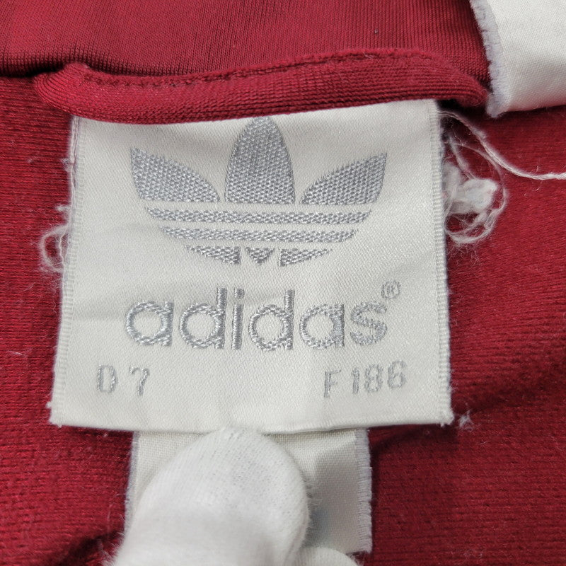【現状渡し品】【メンズ】 OLD ADIDAS オールド アディダス TRACK JACKET トラックジャケット 146-260112-as-17-izu サイズ：XO カラー：ボルドー 万代Net店