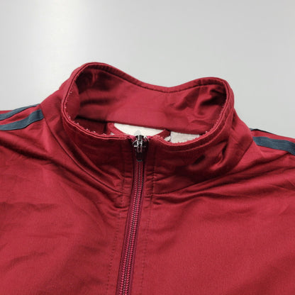 【現状渡し品】【メンズ】 OLD ADIDAS オールド アディダス TRACK JACKET トラックジャケット 146-260112-as-17-izu サイズ：XO カラー：ボルドー 万代Net店