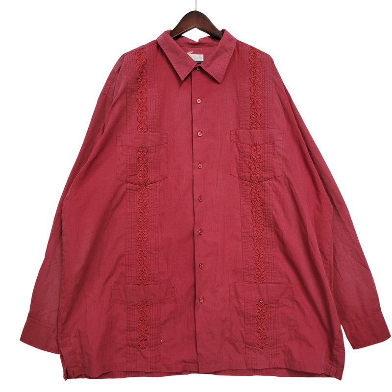 【中古品】【メンズ】 KING SIZE キングサイズ CUBA LS SHIRT キューバ ロングスリーブ シャツ 長袖 トップス 146-260111-as-03-izu カラー：レッド 万代Net店