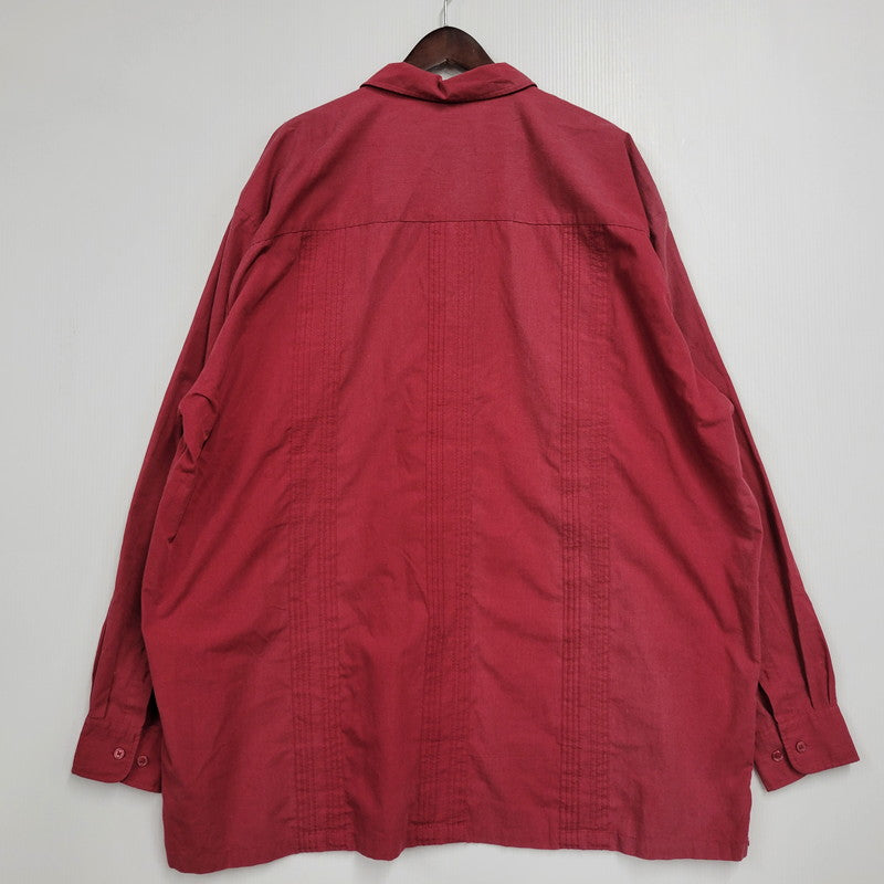 【中古品】【メンズ】 KING SIZE キングサイズ CUBA LS SHIRT キューバ ロングスリーブ シャツ 長袖 トップス 146-260111-as-03-izu カラー：レッド 万代Net店