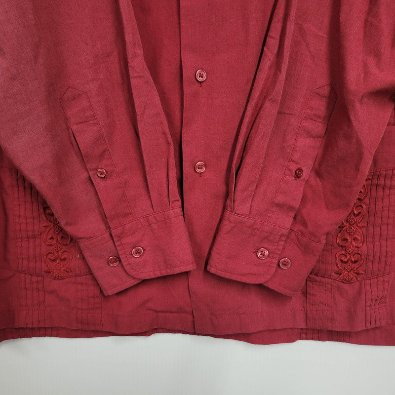 【中古品】【メンズ】 KING SIZE キングサイズ CUBA LS SHIRT キューバ ロングスリーブ シャツ 長袖 トップス 146-260111-as-03-izu カラー：レッド 万代Net店