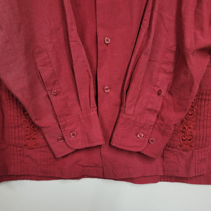 【中古品】【メンズ】 KING SIZE キングサイズ CUBA LS SHIRT キューバ ロングスリーブ シャツ 長袖 トップス 146-260111-as-03-izu カラー：レッド 万代Net店