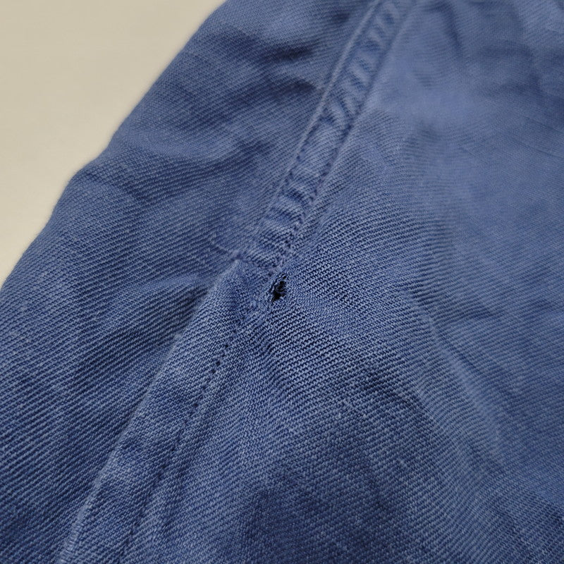 【中古品】【メンズ】 LINEN OPEN COLLAR LS SHIRT リネン オープンカラーシャツ 長袖 トップス 146-260112-as-13-izu サイズ：XXL カラー：ブルー 万代Net店