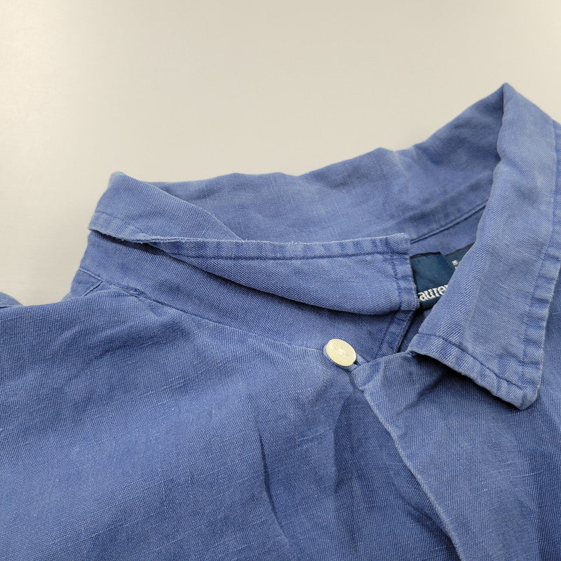 【中古品】【メンズ】 LINEN OPEN COLLAR LS SHIRT リネン オープンカラーシャツ 長袖 トップス 146-260112-as-13-izu サイズ：XXL カラー：ブルー 万代Net店