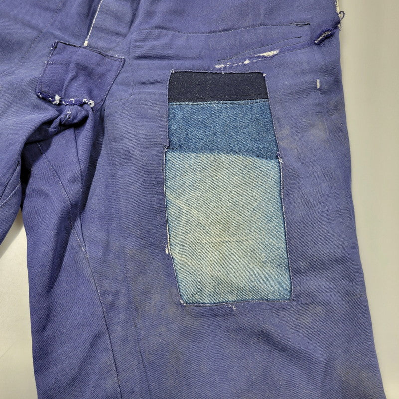 【現状渡し品】【メンズ】 USED EURO VINTAGE ユーロヴィンテージ PATCHWORK WORK PANTS パッチワークパンツ ボトムス 157-260112-as-24-izu カラー：ネイビー系 万代Net店
