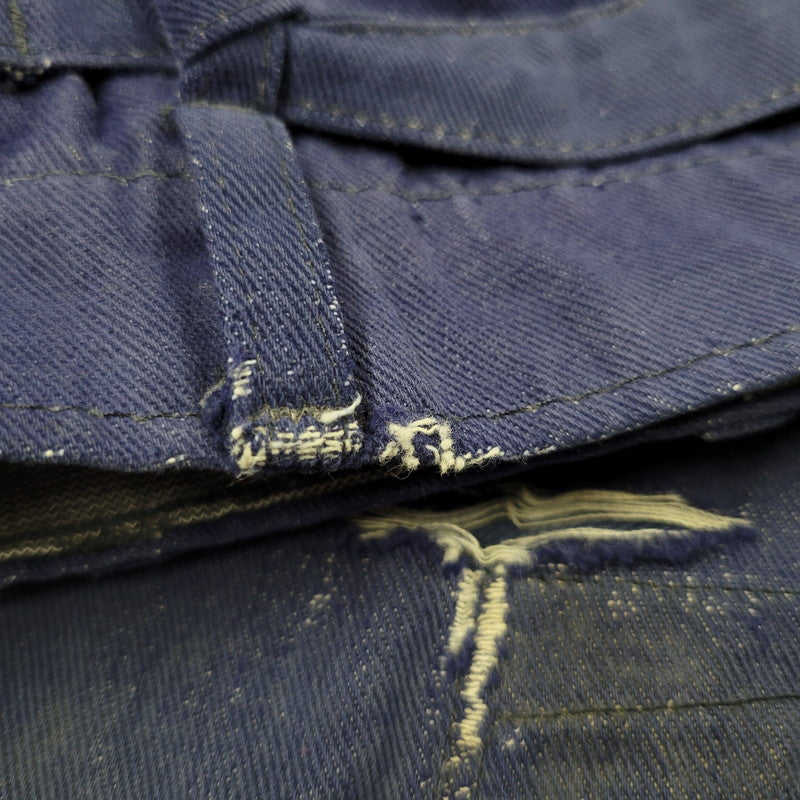 【現状渡し品】【メンズ】 USED EURO VINTAGE ユーロヴィンテージ PATCHWORK WORK PANTS パッチワークパンツ ボトムス 157-260112-as-24-izu カラー：ネイビー系 万代Net店