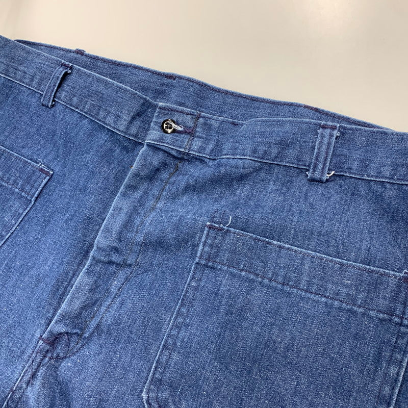 【中古品】【メンズ】 U.S NAVY ユー エス ネイビー DLA100-81-C-2491 IDEALジッパー DENIM SAILOR PANTS デニム セーラー パンツ ズボン ボトムス 157-260112-ya-13-izu サイズ：40R カラー：ブルー 万代Net店