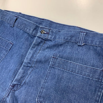 【中古品】【メンズ】 U.S NAVY ユー エス ネイビー DLA100-81-C-2491 IDEALジッパー DENIM SAILOR PANTS デニム セーラー パンツ ズボン ボトムス 157-260112-ya-13-izu サイズ：40R カラー：ブルー 万代Net店