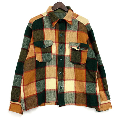 【中古品】【メンズ】 USED VINTAGE WOOL CHECK SHIRT ウール チェック シャツ 146-260113-as-09-izu サイズ：L カラー：マルチカラー 万代Net店