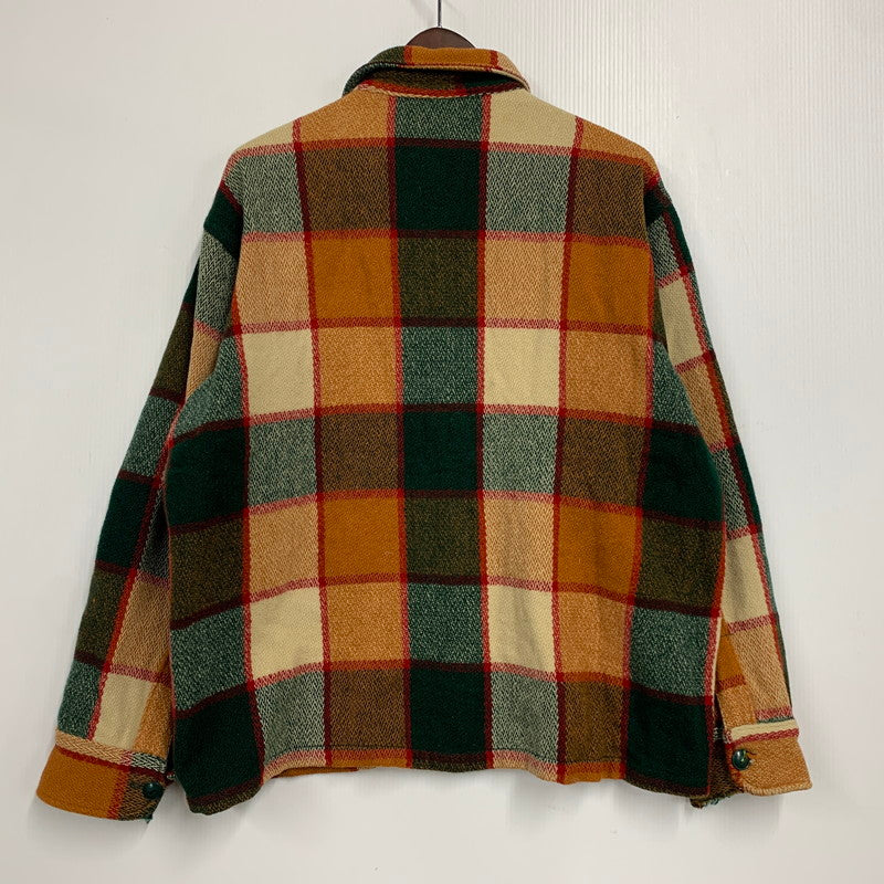 【中古品】【メンズ】 USED VINTAGE WOOL CHECK SHIRT ウール チェック シャツ 146-260113-as-09-izu サイズ：L カラー：マルチカラー 万代Net店